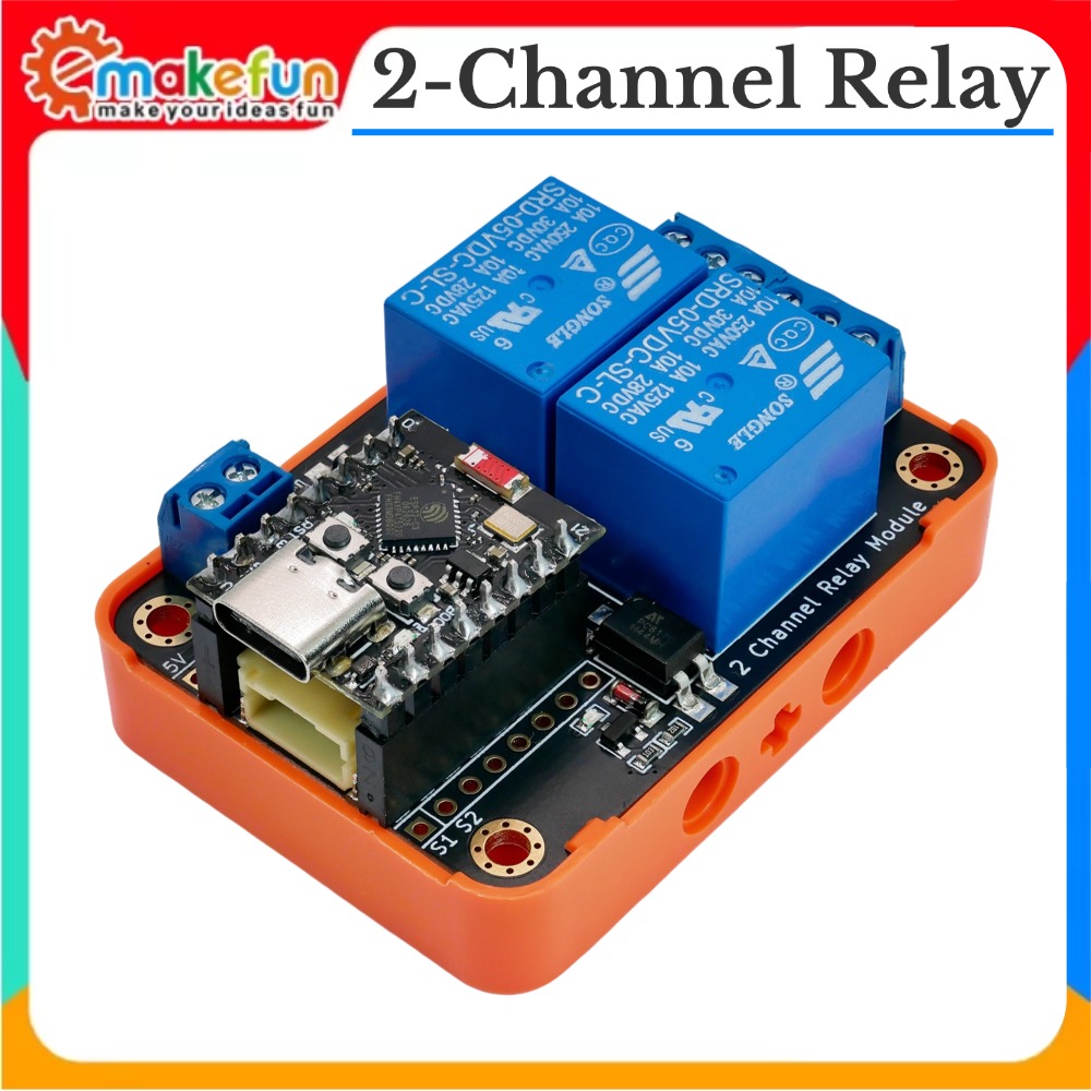 Smart Home Kit For Arduino - 2-kanałowy moduł przekaźnika z wejściem 5V,