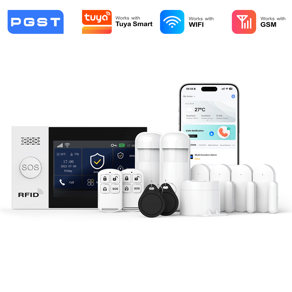 Smart Home Ecosystems - PGST inteligentny zestaw alarmu antywłamaniowego WiFi