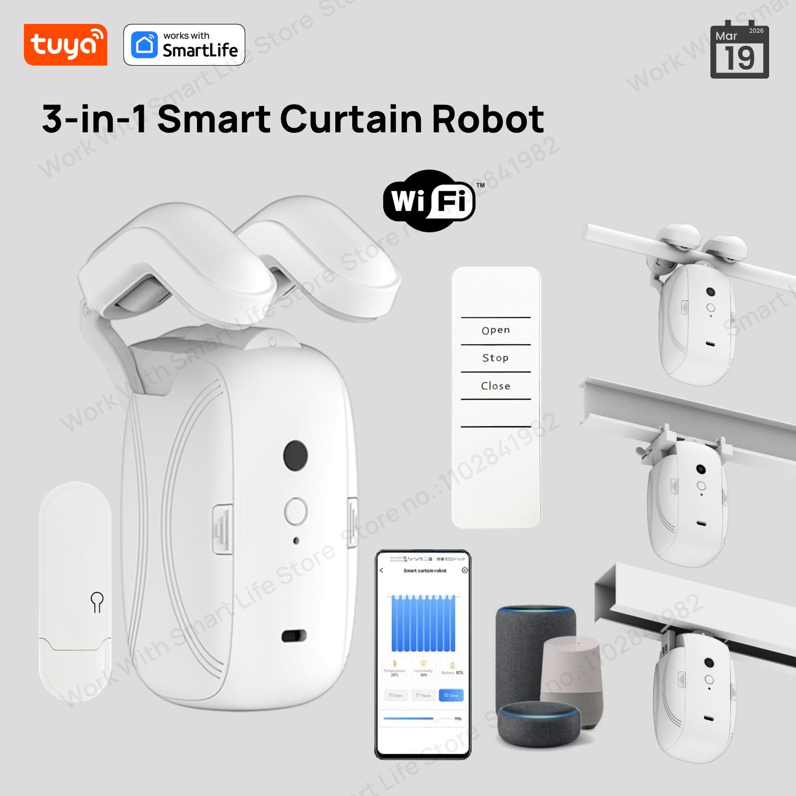 Smart Home Zentrale - 1/2 SZT. Inteligentny robot do rolet