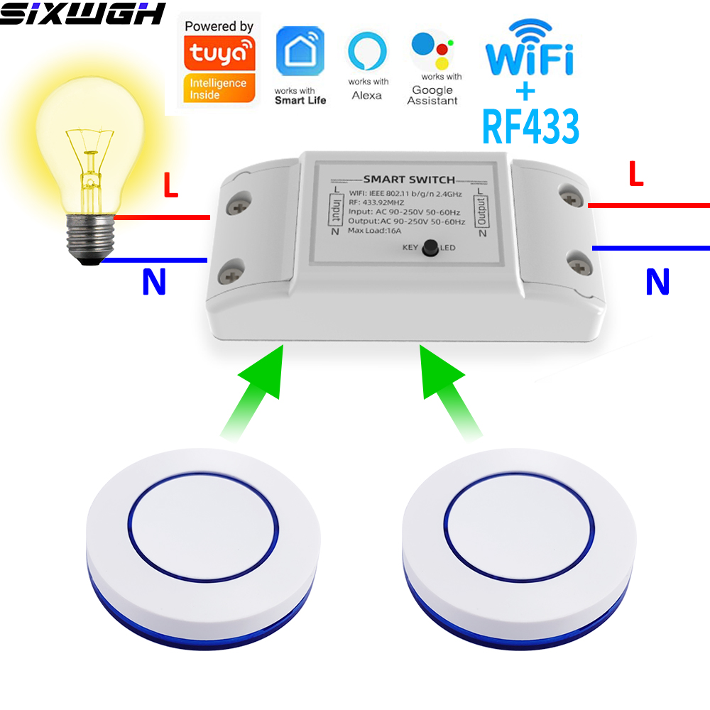 Smart Home Solution - Inteligentny przełącznik WiFi Tuya 16A, bezprzewodowy