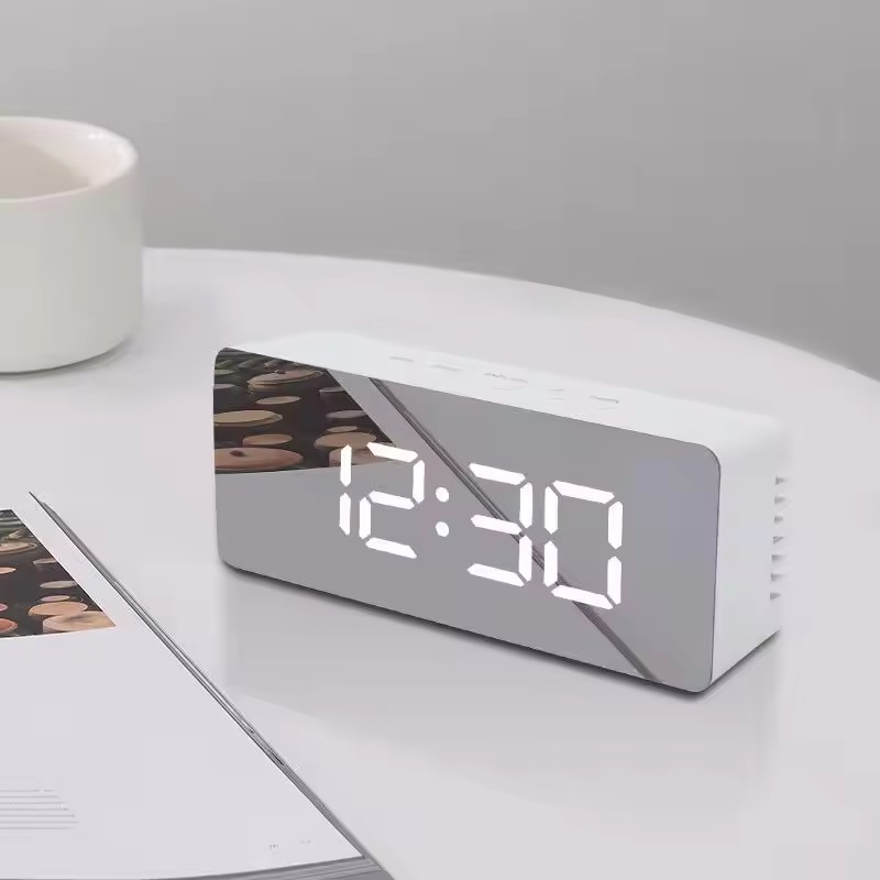 Smart Home Retrofit - 1 szt. Biały Cyfrowy Zegar LED