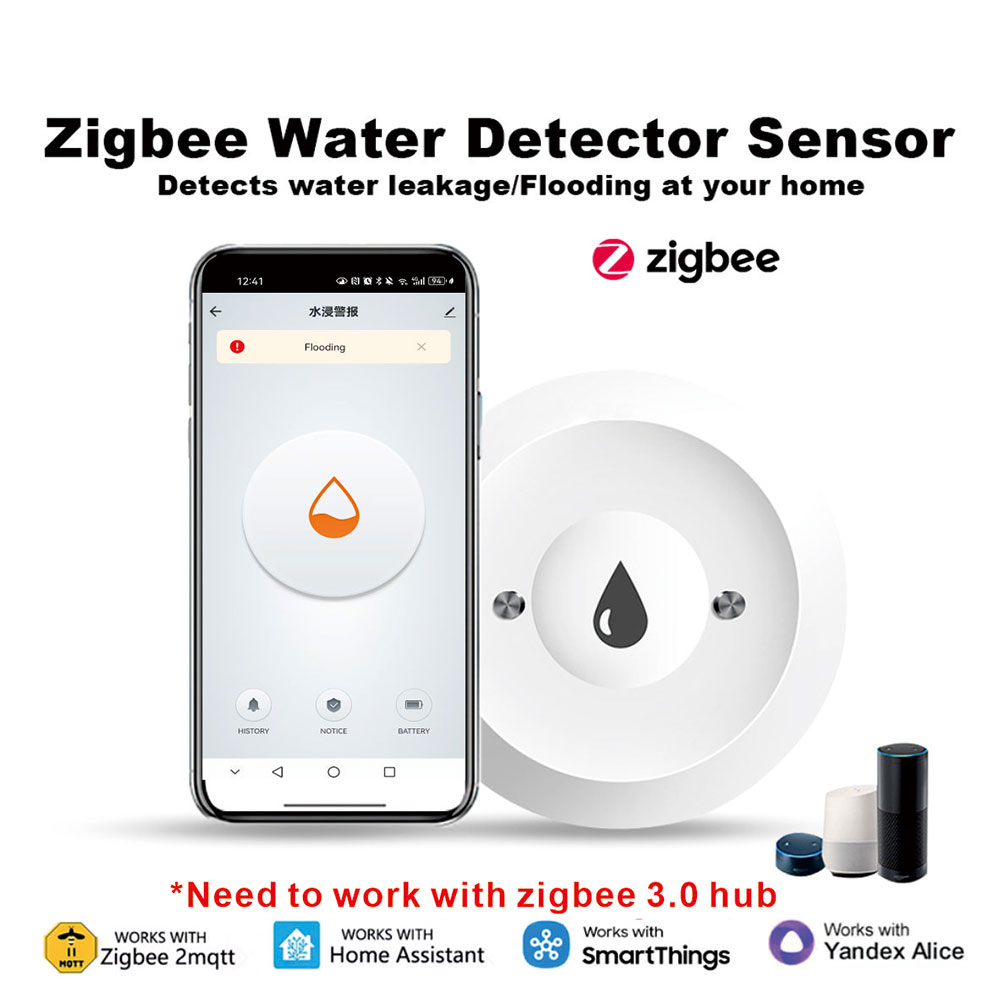 Smart Home Water Level Sensor - Inteligentny czujnik wycieku wody ZigBee, detektor
