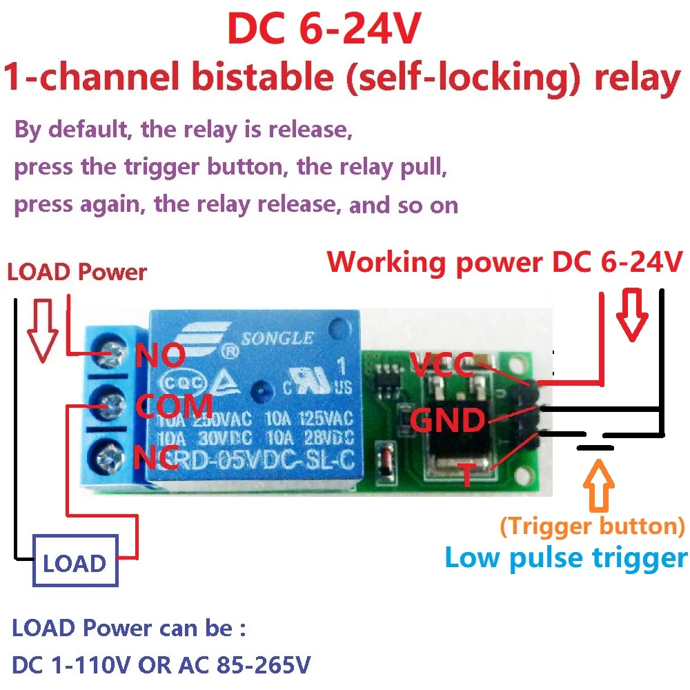 Smart Home Kit For Arduino - Moduł przekaźnika bistabilnego DC 6V 9V