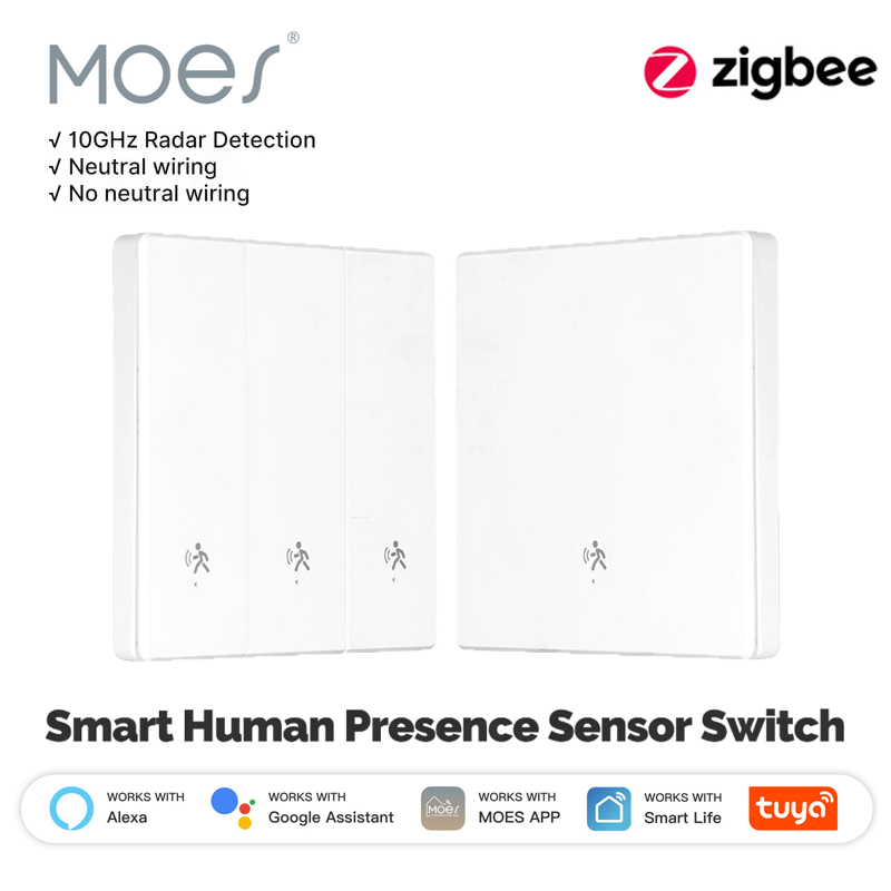 Smart Home Retrofit - Czujnik obecności człowieka MOES Tuya ZigBee