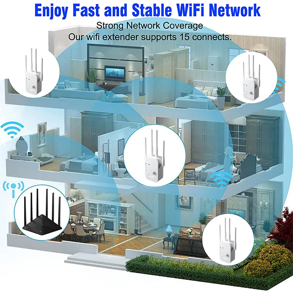 1200 mb/s wzmacniacz Wi-Fi bez – Smart Home Router recenzja i cena
