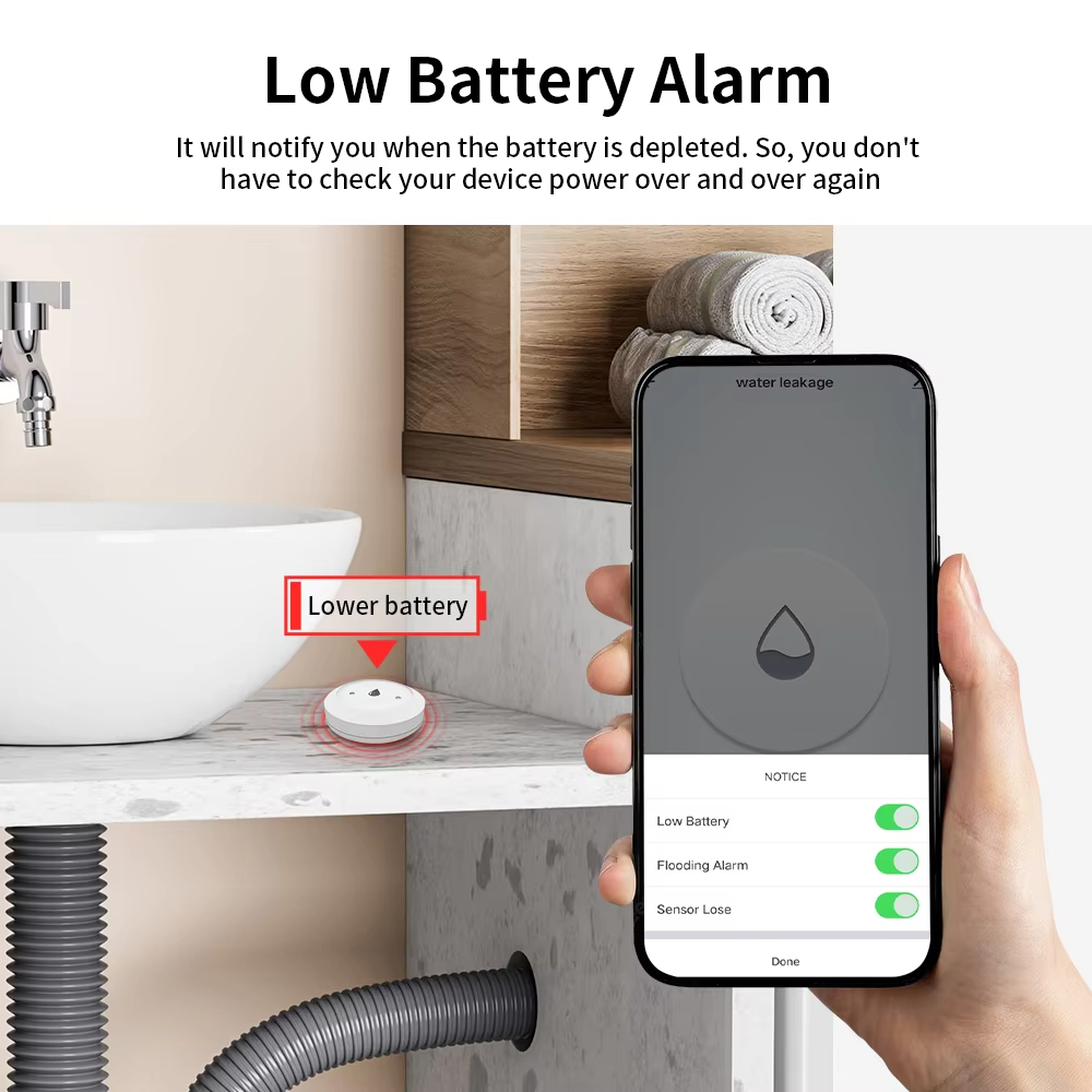 Czujnik wycieku wody Tuya Zigb – Smart Home Water Level Sensor recenzja i cena
