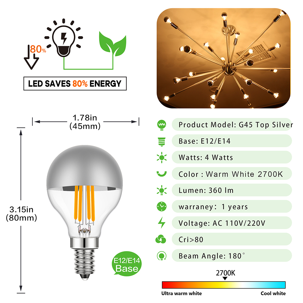 G45 Edison LED Night Bulb E12  – Smart Home Retrofit recenzja i cena