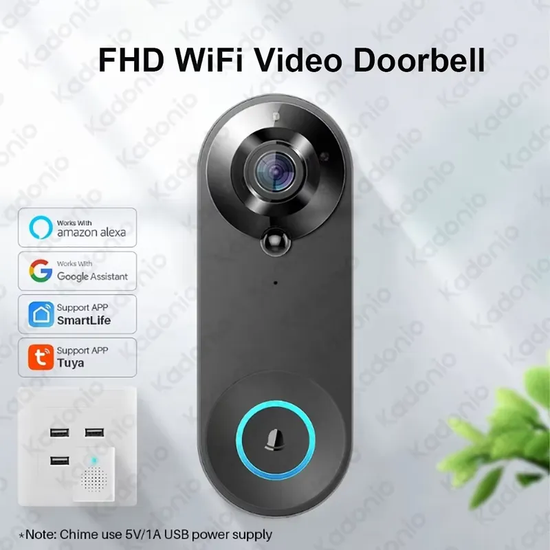 Kadonio 1080P WiFi Wideodomofo – Video Doorbell recenzja i cena