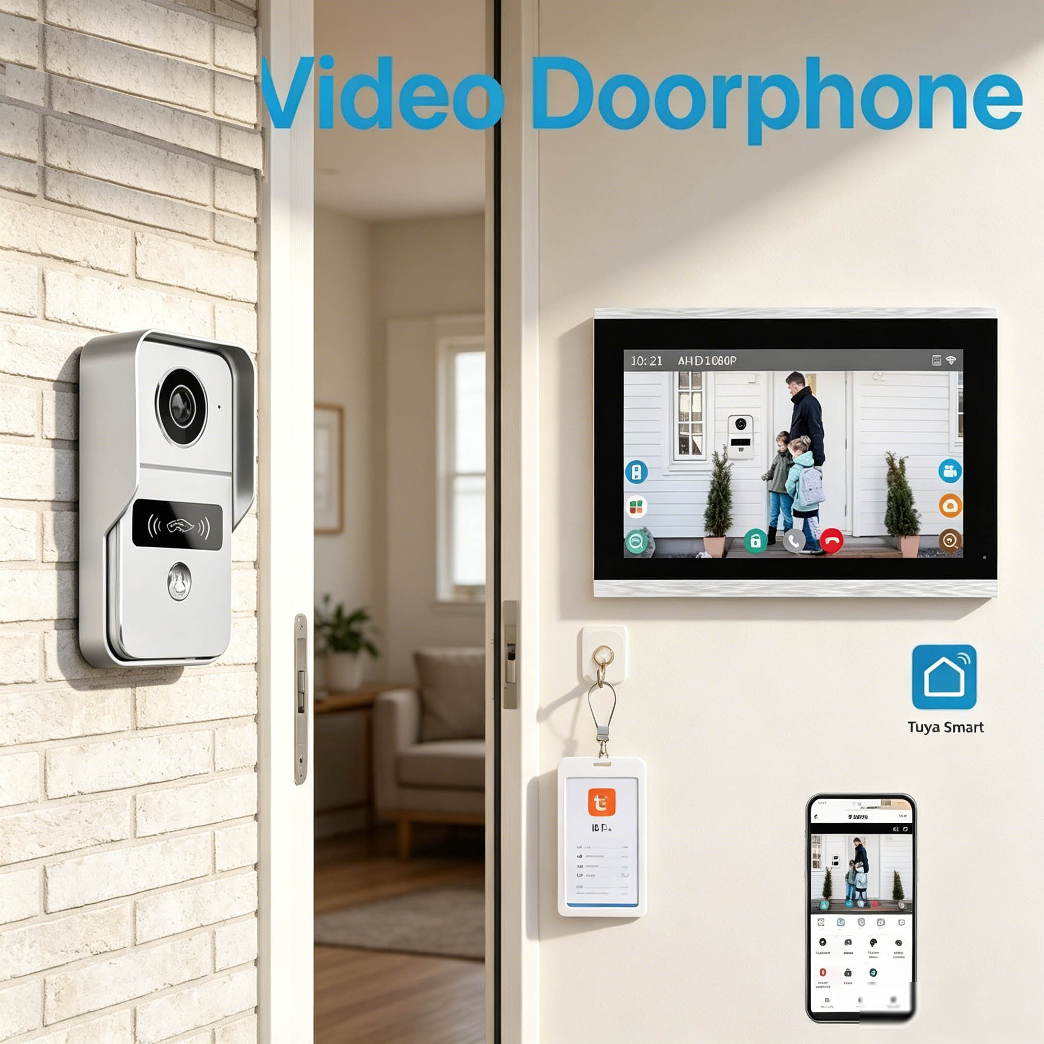 Wideodomofon, 10,1 cala, kolor – Video Doorbell recenzja i cena