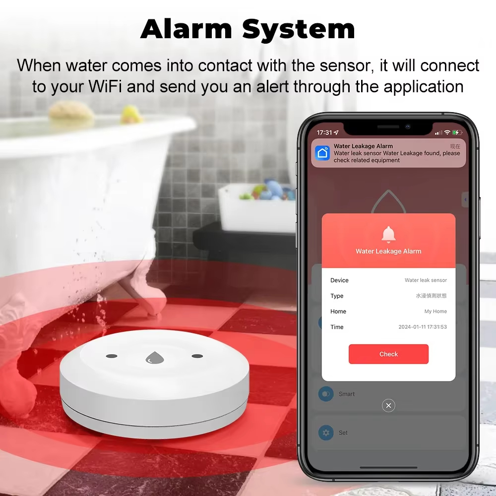 Czujnik wycieku wody Tuya ZigB – Smart Home Project recenzja i cena