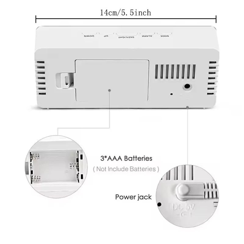 1 szt. Biały Cyfrowy Zegar LED – Smart Home Retrofit recenzja i cena