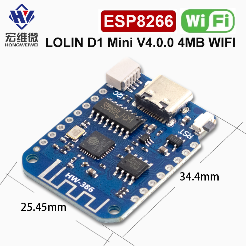 WEMOS D1 Mini V4.0.0 TYPE-C US – Smart Home Arduino Project recenzja i cena