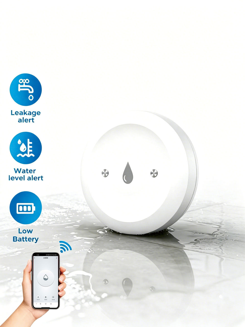Inteligentny czujnik wycieku w – Smart Home Water Level Sensor recenzja i cena