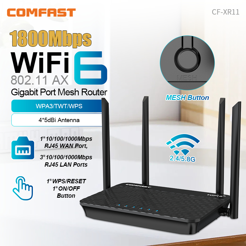 Comfast WIFI6 Router 1800/3000 – Smart Home Router recenzja i cena