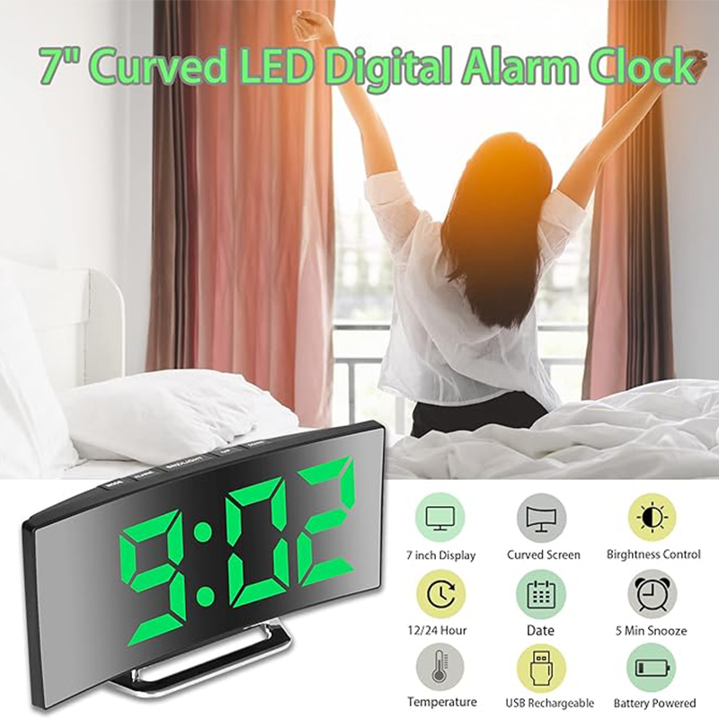 Cyfrowy budzik LED z zakrzywio – Smart Home Retrofit recenzja i cena